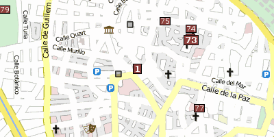 Lonja de la Seda Valencia Stadtplan